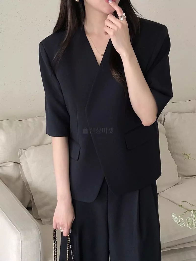 Overclassic - Korean Women Fashion - #momslook - Relieve Jacket - 5