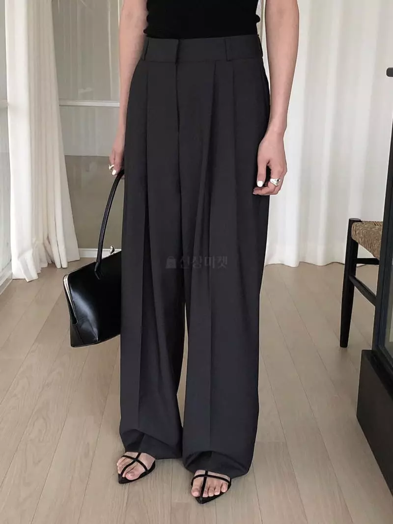 Overclassic - Korean Women Fashion - #momslook - Lon Wide Pants - 2