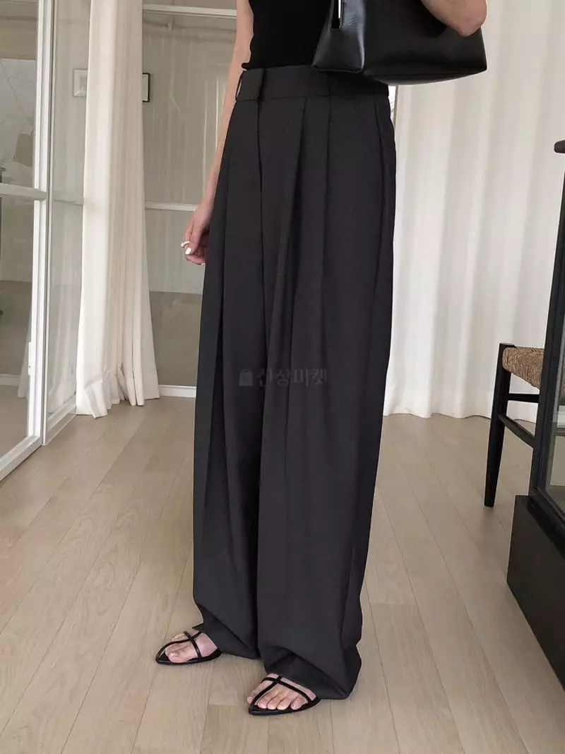 Overclassic - Korean Women Fashion - #momslook - Lon Wide Pants - 4