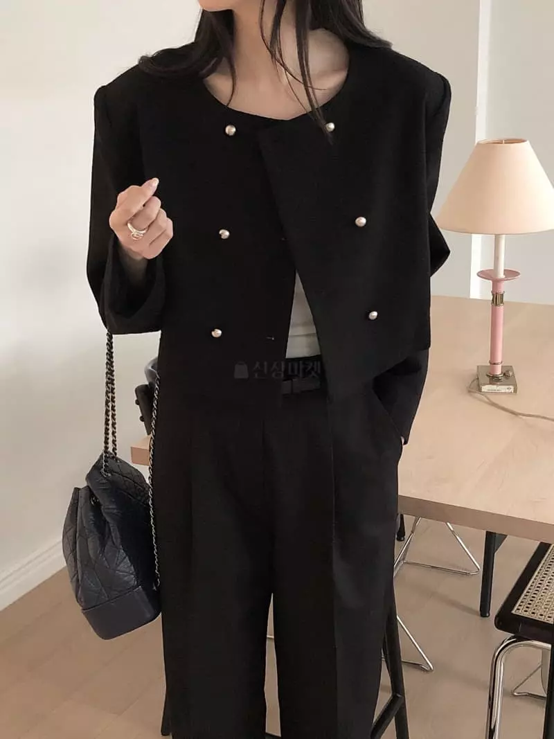 Overclassic - Korean Women Fashion - #momslook - Dubble Twid Jacket