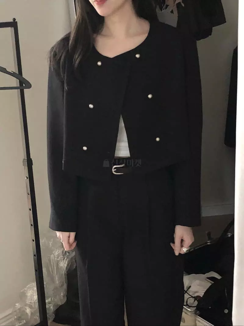 Overclassic - Korean Women Fashion - #momslook - Dubble Twid Jacket - 2