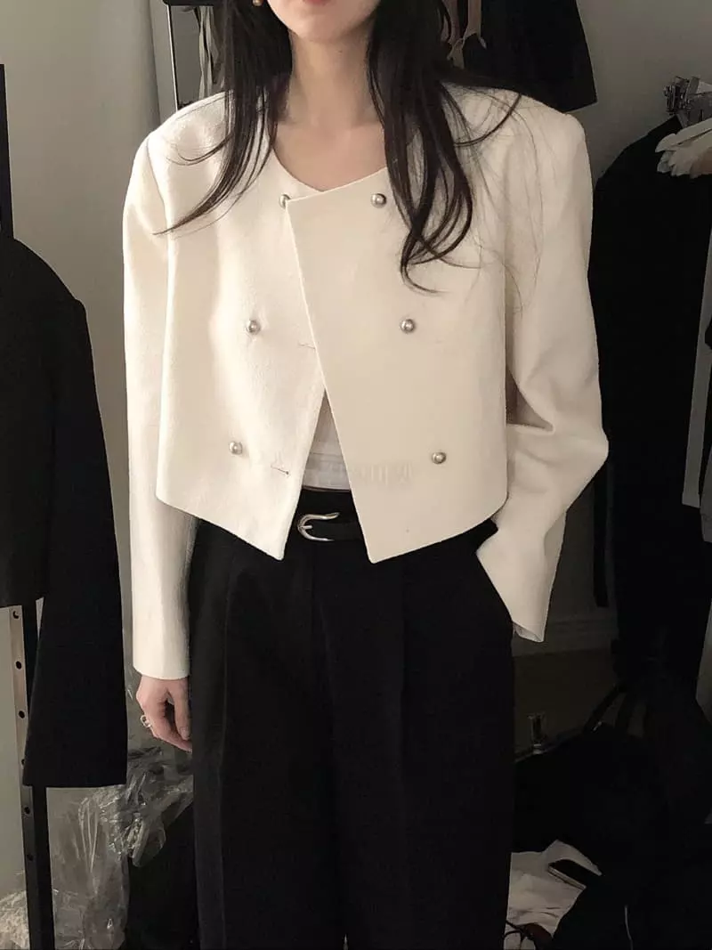 Overclassic - Korean Women Fashion - #momslook - Dubble Twid Jacket - 3