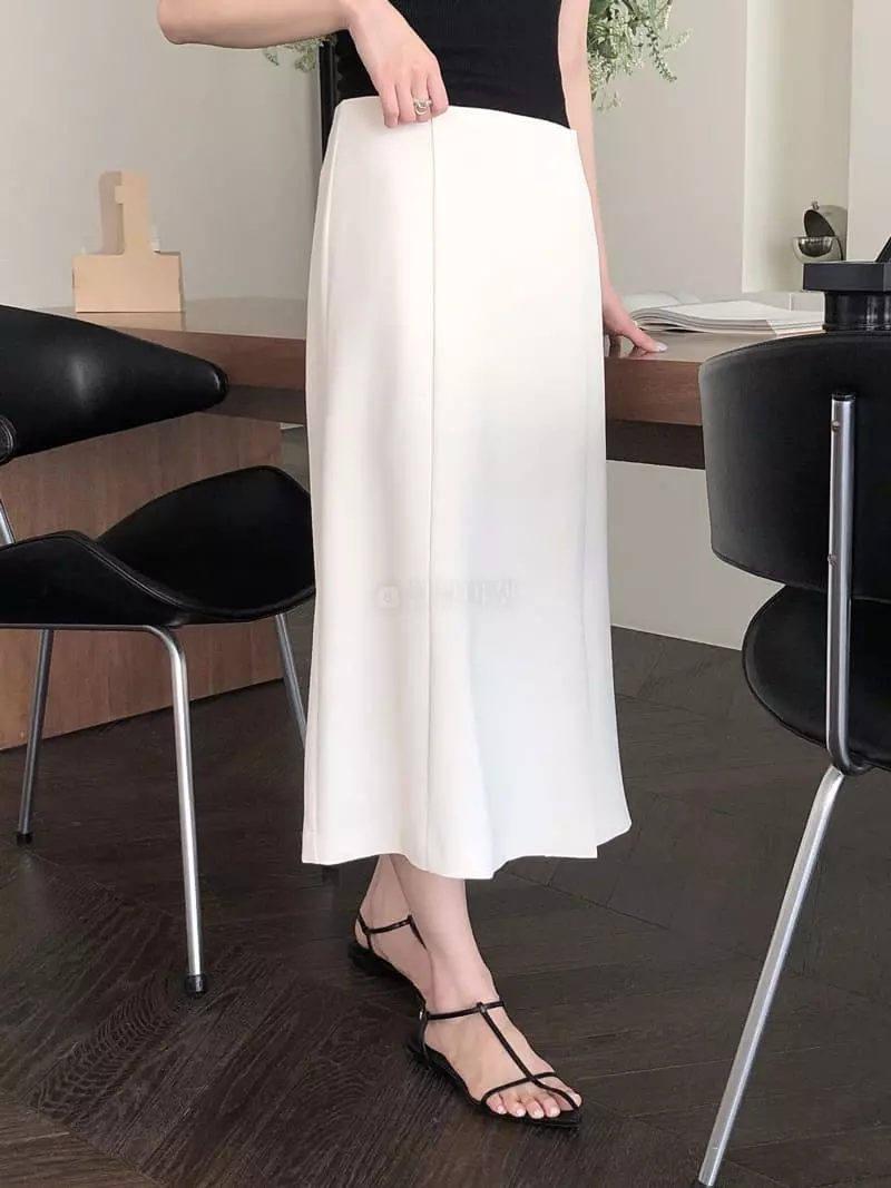 Overclassic - Korean Women Fashion - #momslook - If SLit Skirt - 12