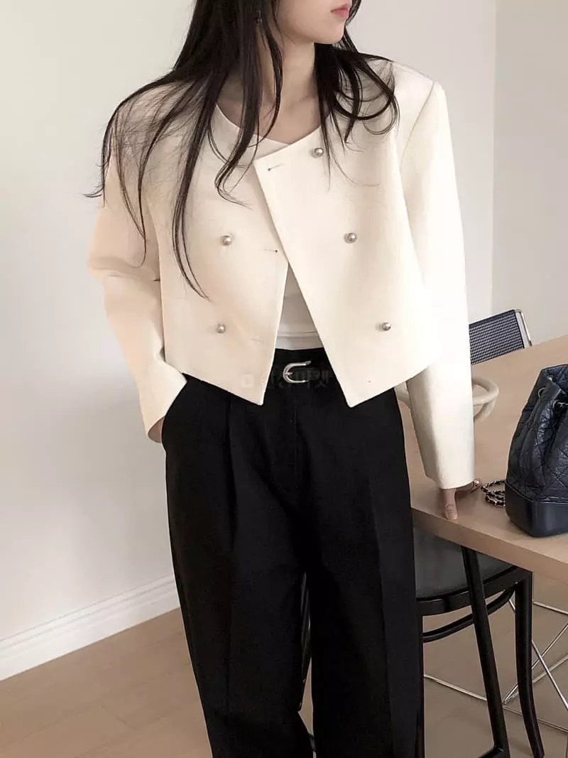 Overclassic - Korean Women Fashion - #thatsdarling - Dubble Twid Jacket - 11