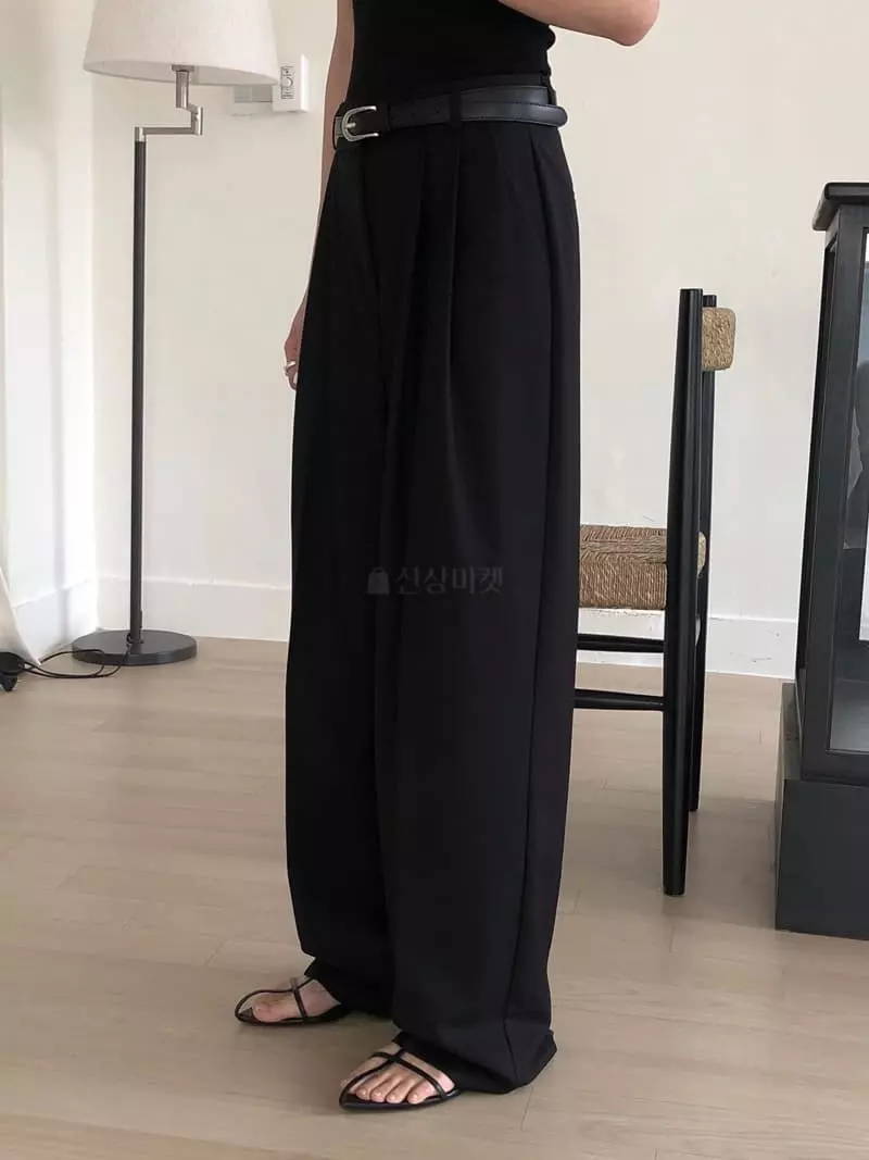 Overclassic - Korean Women Fashion - #vintageinspired - Lon Wide Pants - 6