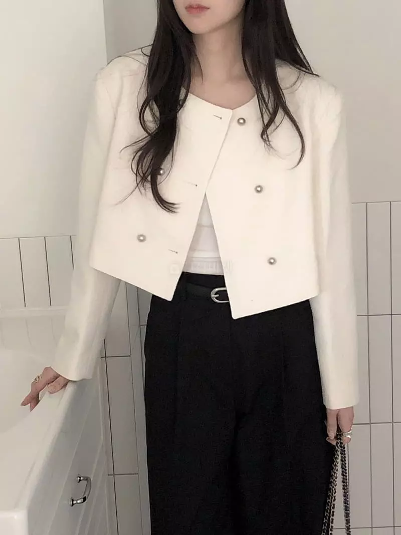 Overclassic - Korean Women Fashion - #vintageinspired - Dubble Twid Jacket - 5
