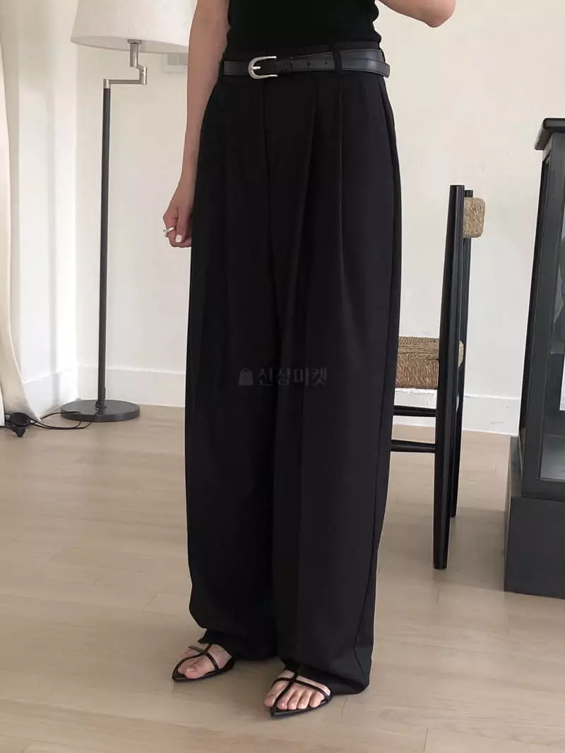 Overclassic - Korean Women Fashion - #vintagekidsstyle - Lon Wide Pants - 7