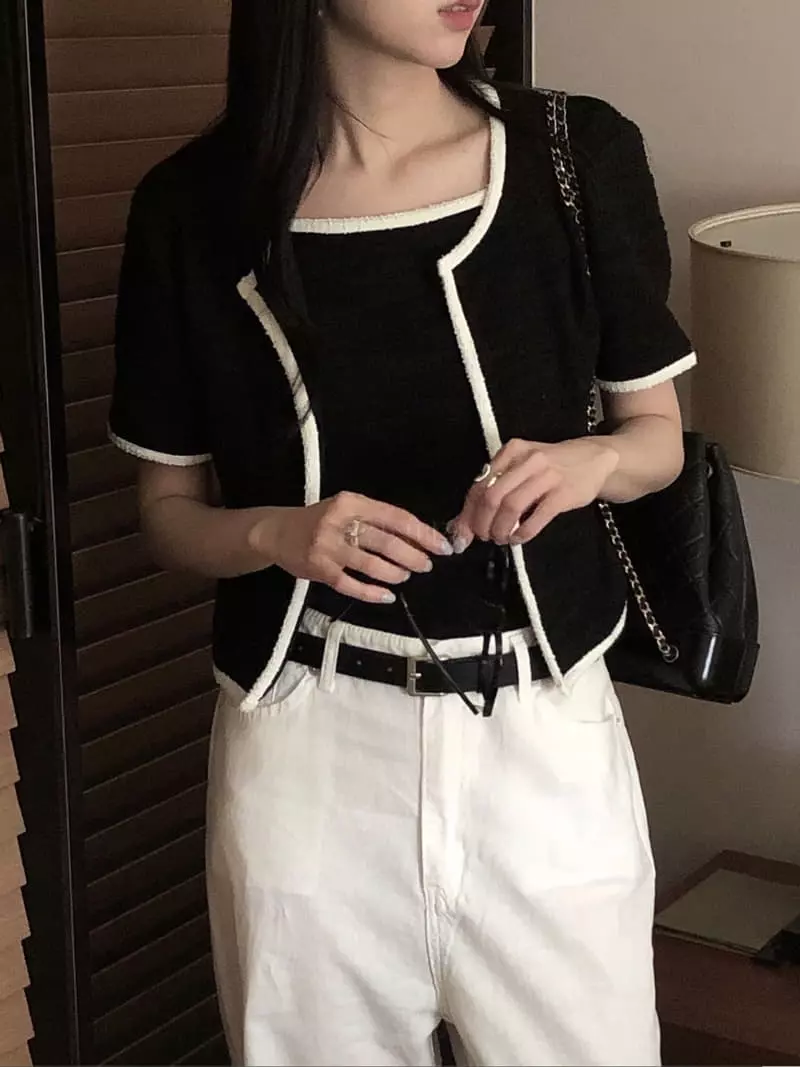 Overclassic - Korean Women Fashion - #momslook - Amon Tiwd Jacket - 4