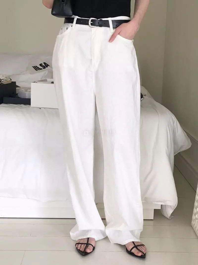 Overclassic - Korean Women Fashion - #womensfashion - Summer Wide Jeans - 12