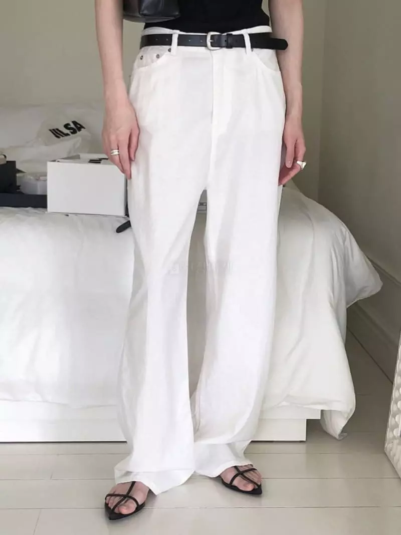 Overclassic - Korean Women Fashion - #womensfashion - Summer Wide Jeans - 6