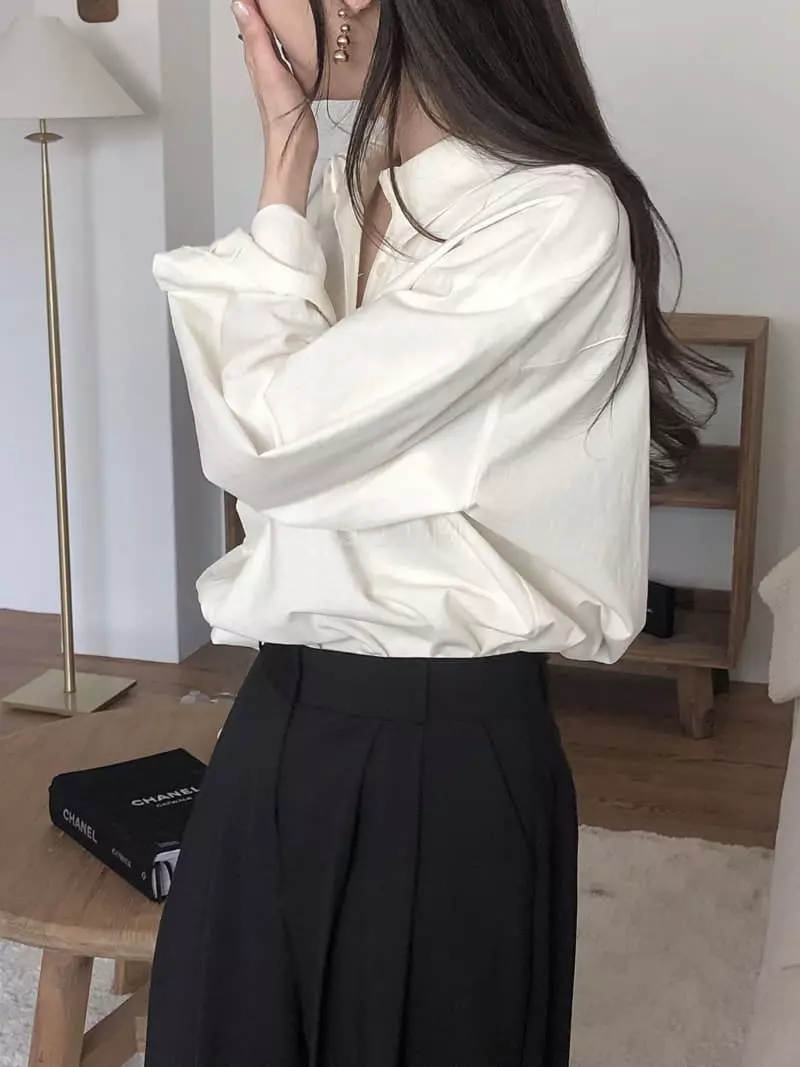 Overclassic - Korean Women Fashion - #womensfashion - Bio Over Shirt - 8