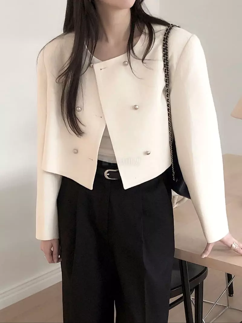 Overclassic - Korean Women Fashion - #momslook - Dubble Twid Jacket - 4