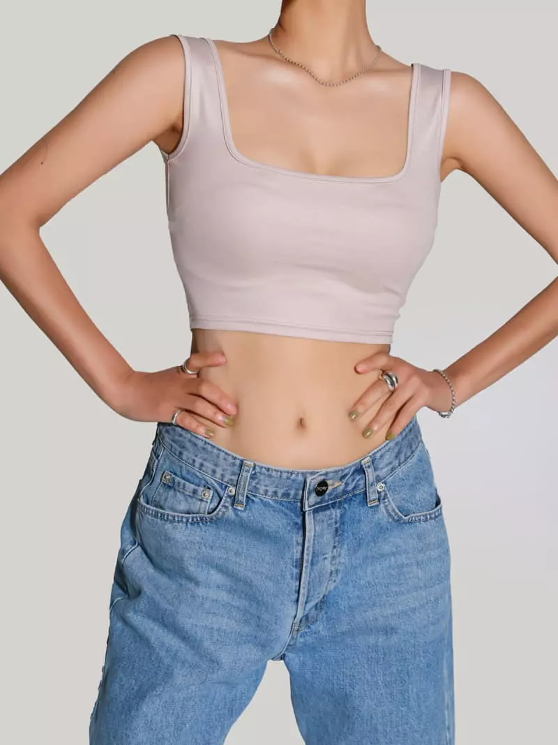 Paper Moon - Korean Women Fashion - #momslook - Square Tank Top - 10