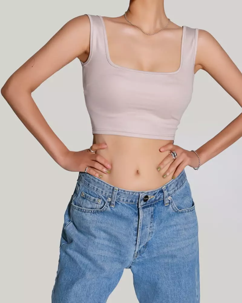 Paper Moon - Korean Women Fashion - #momslook - Square Tank Top - 12