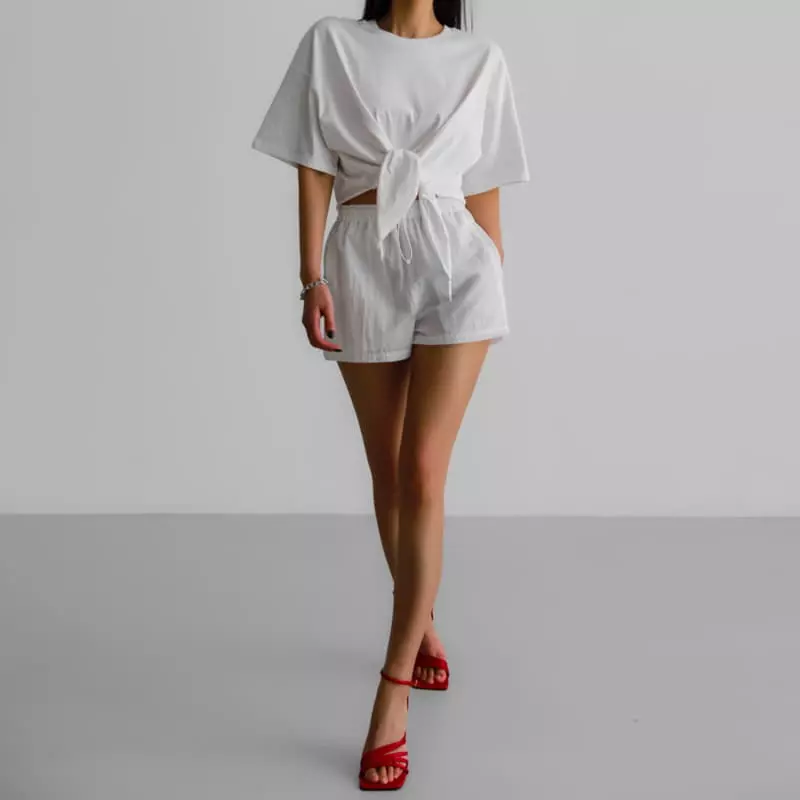 Paper Moon - Korean Women Fashion - #womensfashion - Matalic Shorts - 4