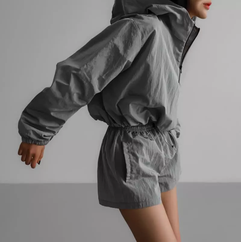 Paper Moon - Korean Women Fashion - #momslook - Matalic Hoody Top - 11