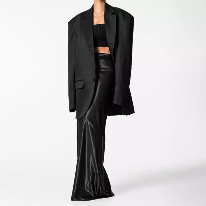 Paper Moon - Korean Women Fashion - #momslook - Linen Maxi Oversized Two Button Blazer Jacket - 2