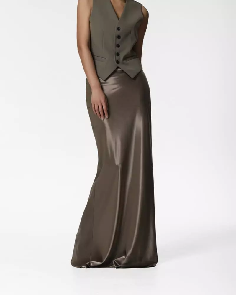 Paper Moon - Korean Women Fashion - #momslook - Silky Plare Skirt - 10