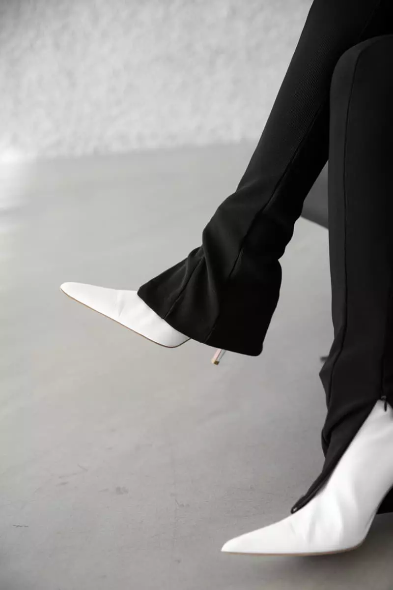 Paper Moon - Korean Women Fashion - #momslook - Rib Side Slit Leggings