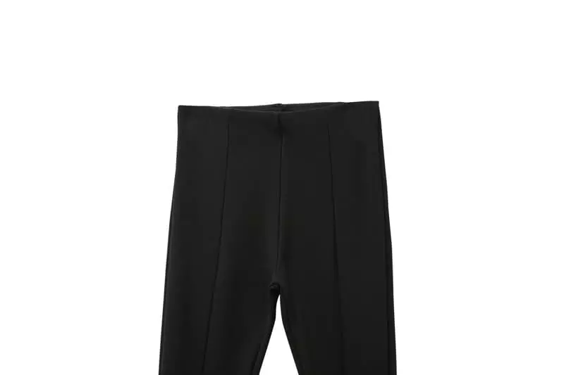 Paper Moon - Korean Women Fashion - #momslook - Rib Side Slit Leggings - 5