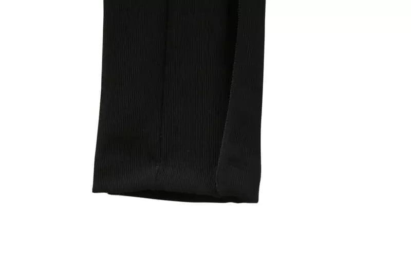 Paper Moon - Korean Women Fashion - #momslook - Rib Side Slit Leggings - 7