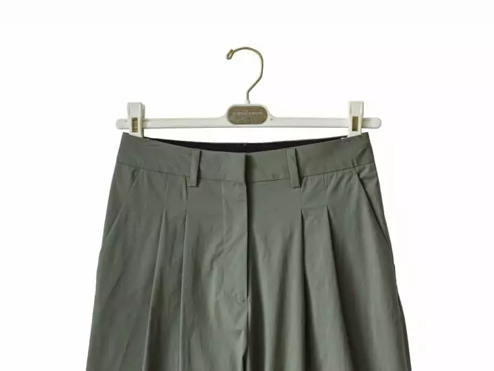 Paper Moon - Korean Women Fashion - #momslook - Two Pin Tuck Wide Trousers - 5