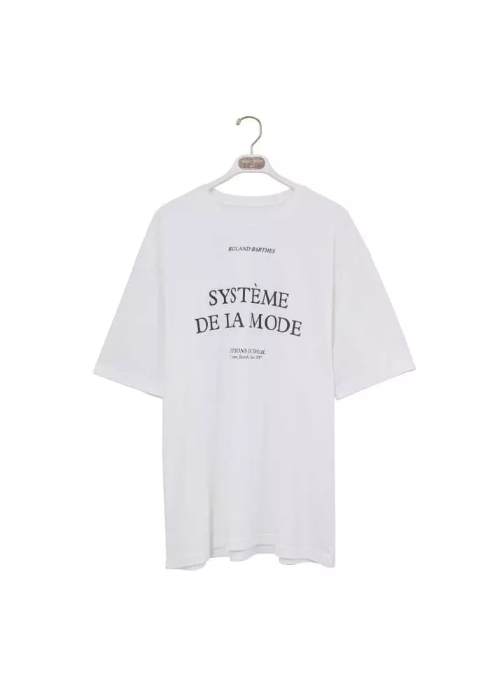 Paper Moon - Korean Women Fashion - #pursuepretty - Oversized LA MODE Print Tee - 4
