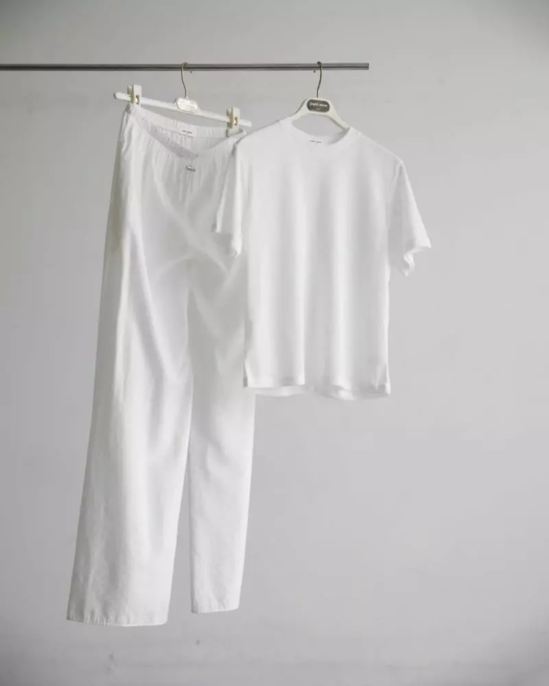 Paper Moon - Korean Women Fashion - #romanticstyle - Knit Texture Loose Fit Tee - 3