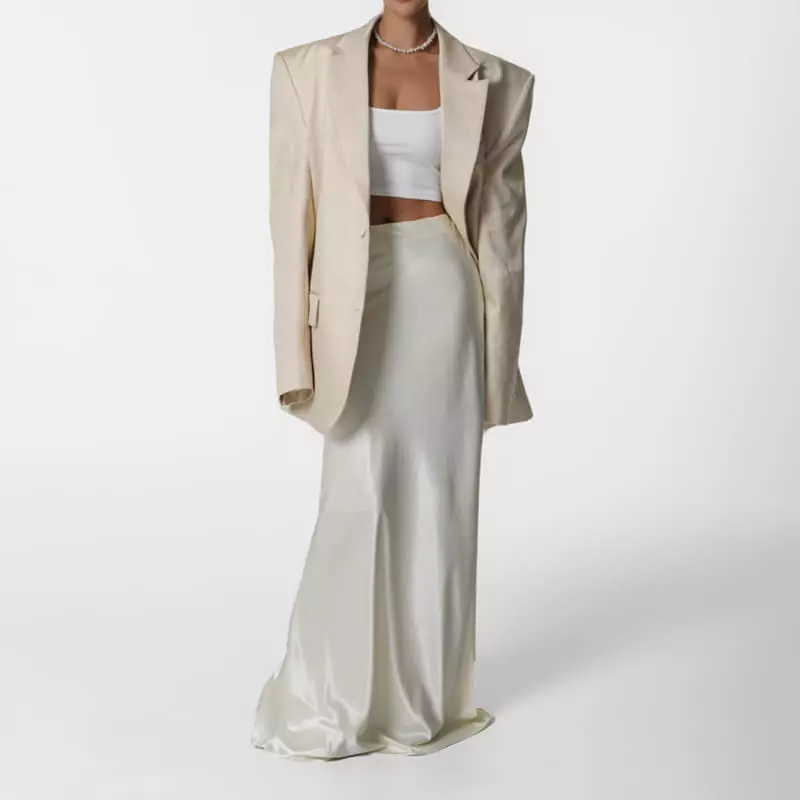 Paper Moon - Korean Women Fashion - #shopsmall - Silky Plare Skirt - 3