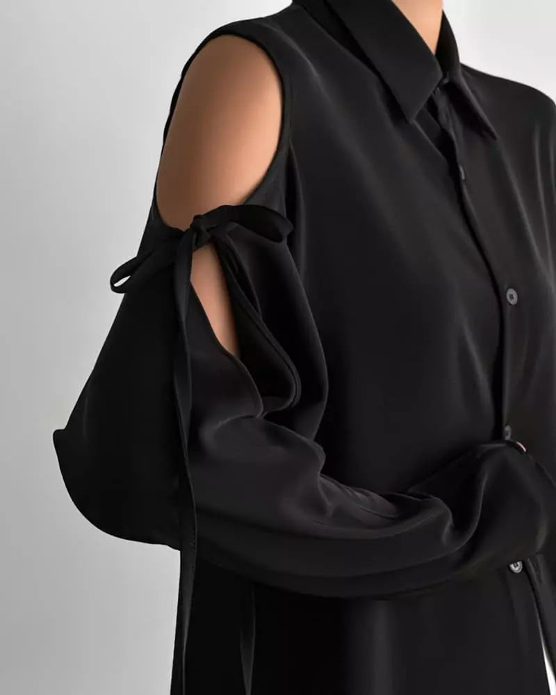 Paper Moon - Korean Women Fashion - #thatsdarling - Cut Out Blouse - 9