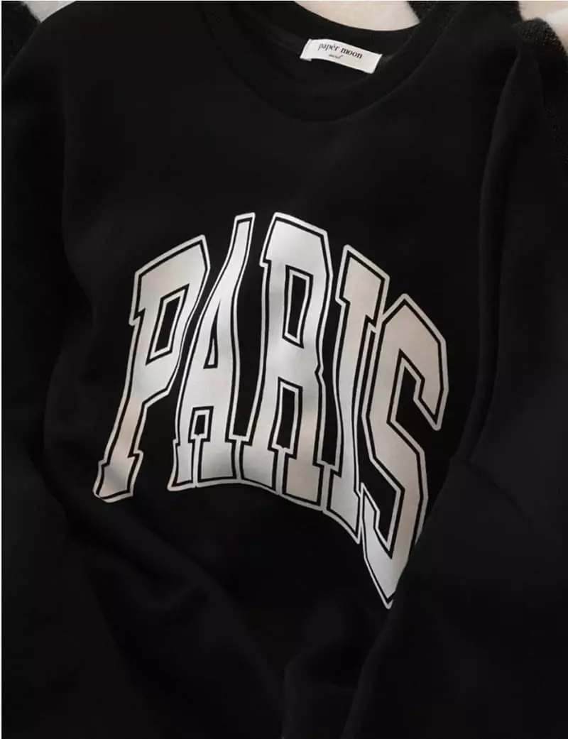 Paper Moon - Korean Women Fashion - #thelittlethings - Oversizr Paris Sweatshirt - 5