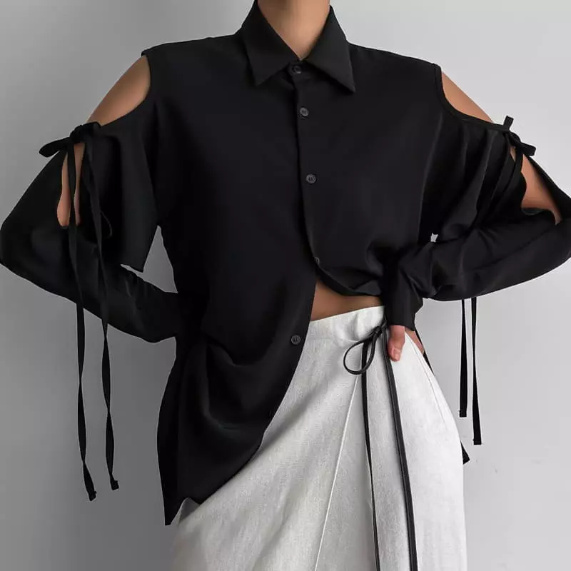 Paper Moon - Korean Women Fashion - #thelittlethings - Cut Out Blouse - 10