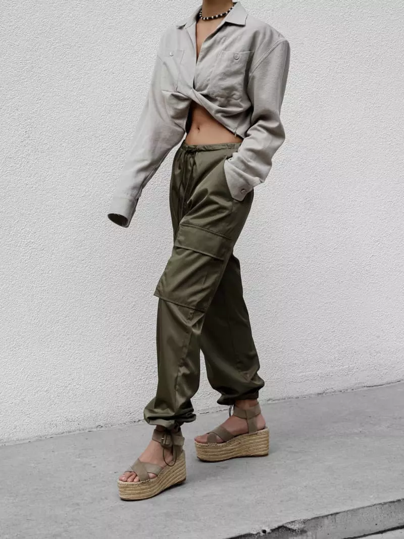 Paper Moon - Korean Women Fashion - #thelittlethings - Twist Crop Linen Shir - 7