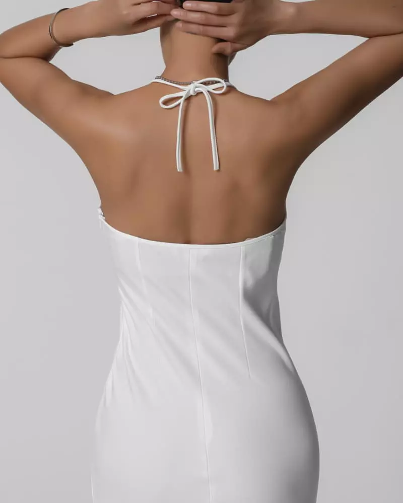Paper Moon - Korean Women Fashion - #thatsdarling - Satin One-piece - 4