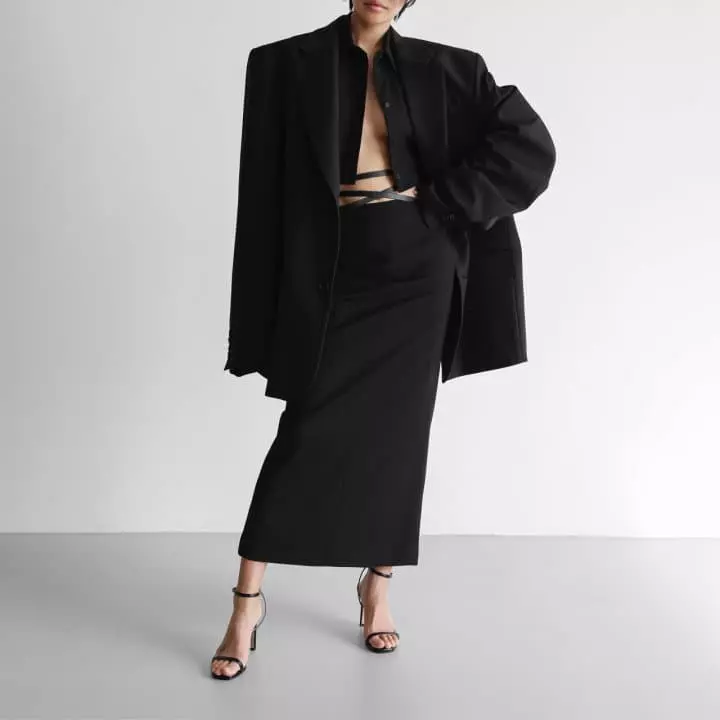 Paper Moon - Korean Women Fashion - #thelittlethings - Maxi Length Straight Pencil Line Skirt - 3