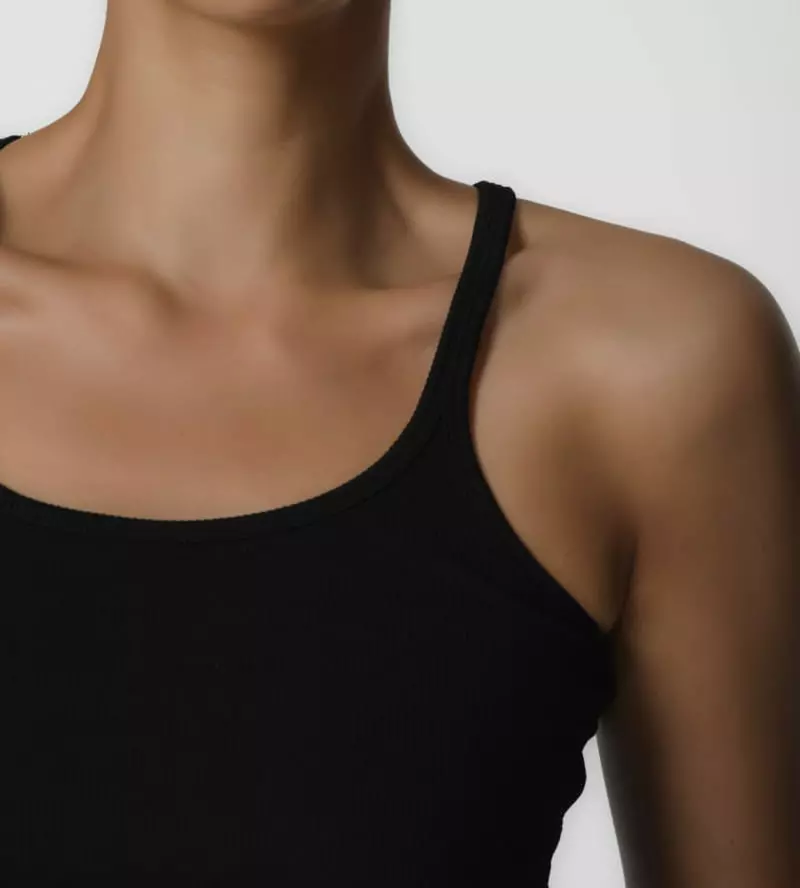 Paper Moon - Korean Women Fashion - #thelittlethings - Scoop Neck Rib Sleeveless Tank Top - 8