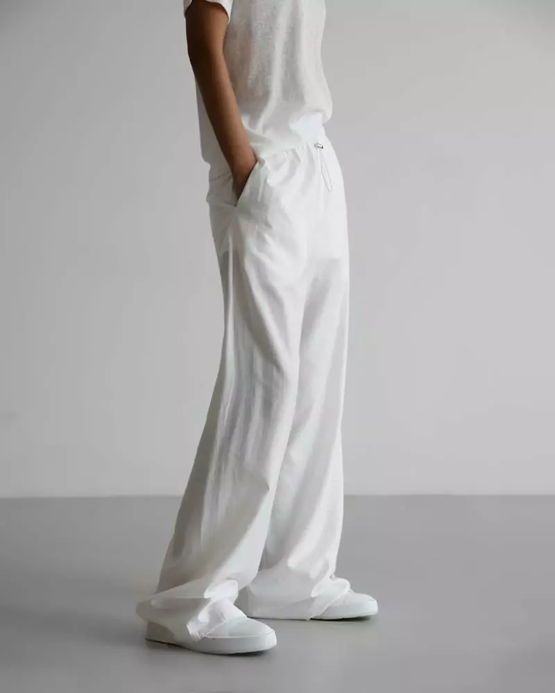 Paper Moon - Korean Women Fashion - #thelittlethings - Banded Cozy Wide Trousers - 5