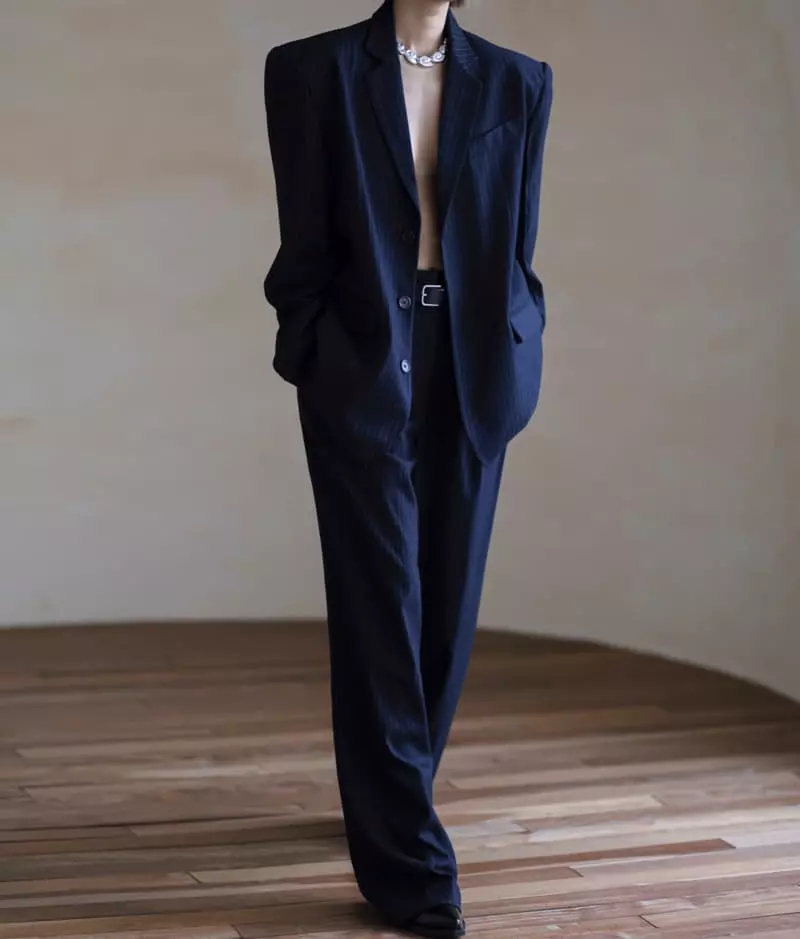 Paper Moon - Korean Women Fashion - #vintageinspired - Pin Stripes Pants - 2