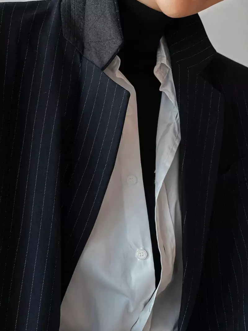 Paper Moon - Korean Women Fashion - #womensfashion - Pin Stripes Jacket - 5