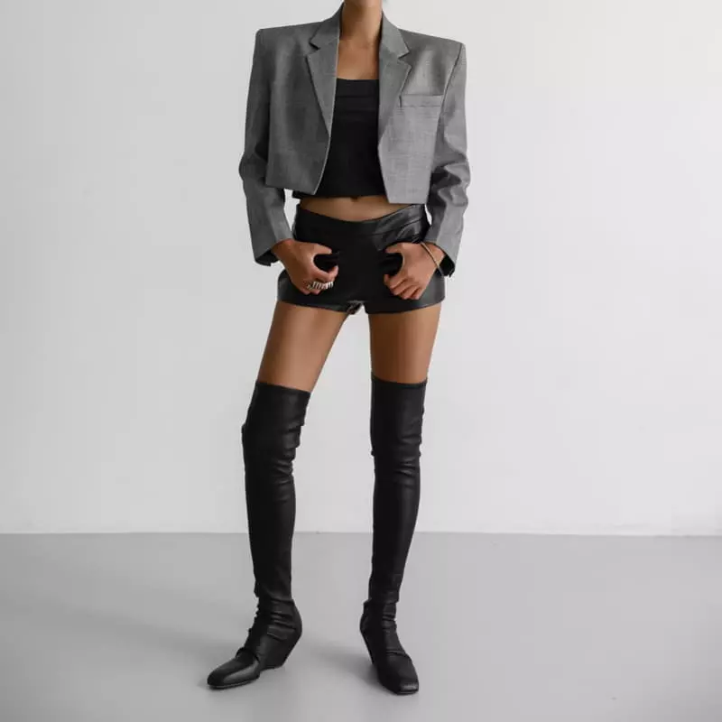 Paper Moon - Korean Women Fashion - #womensfashion - Open Front Jacket - 12
