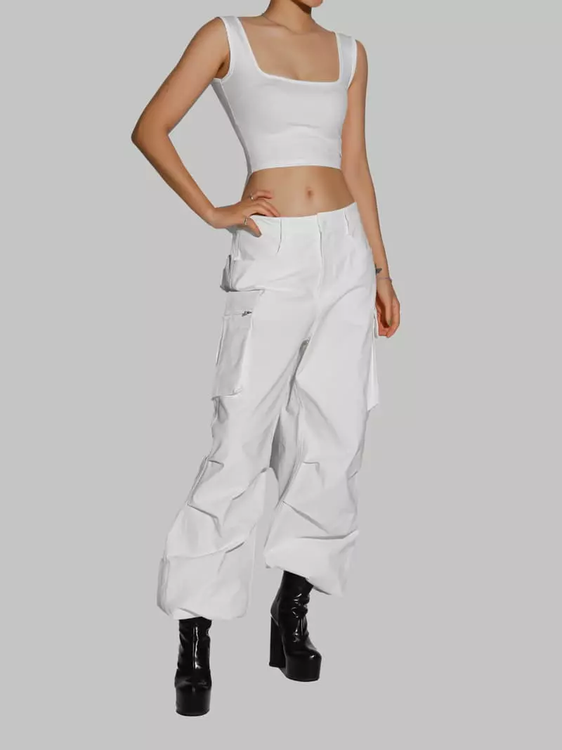 Paper Moon - Korean Women Fashion - #womensfashion - Square Tank Top - 7