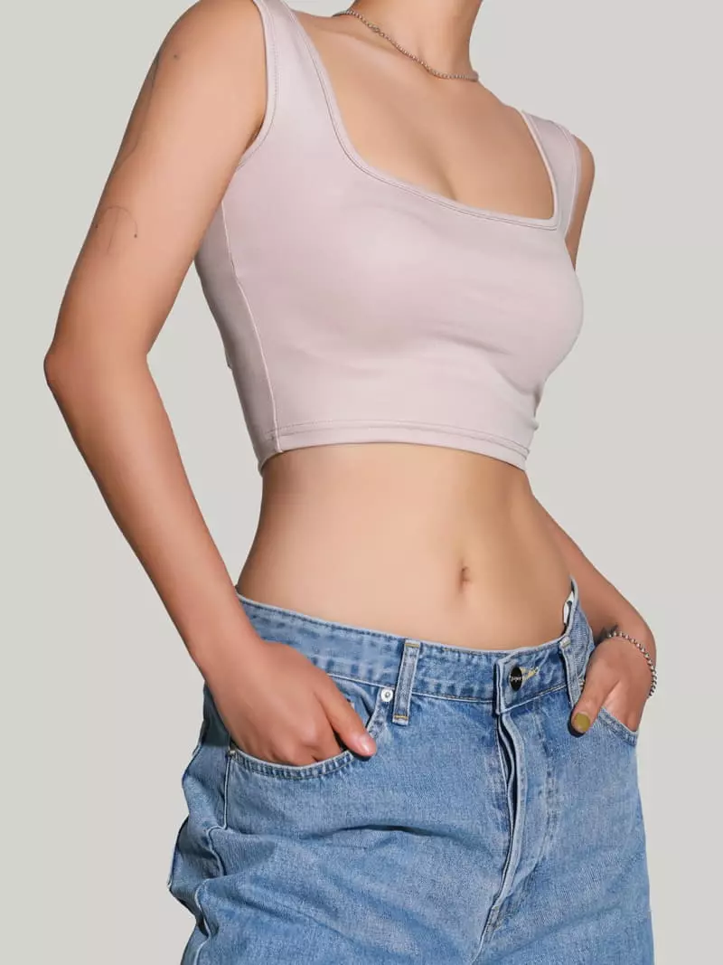 Paper Moon - Korean Women Fashion - #womensfashion - Square Tank Top - 9