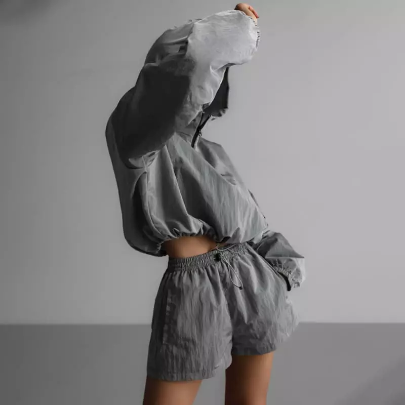 Paper Moon - Korean Women Fashion - #womensfashion - Matalic Hoody Top - 8