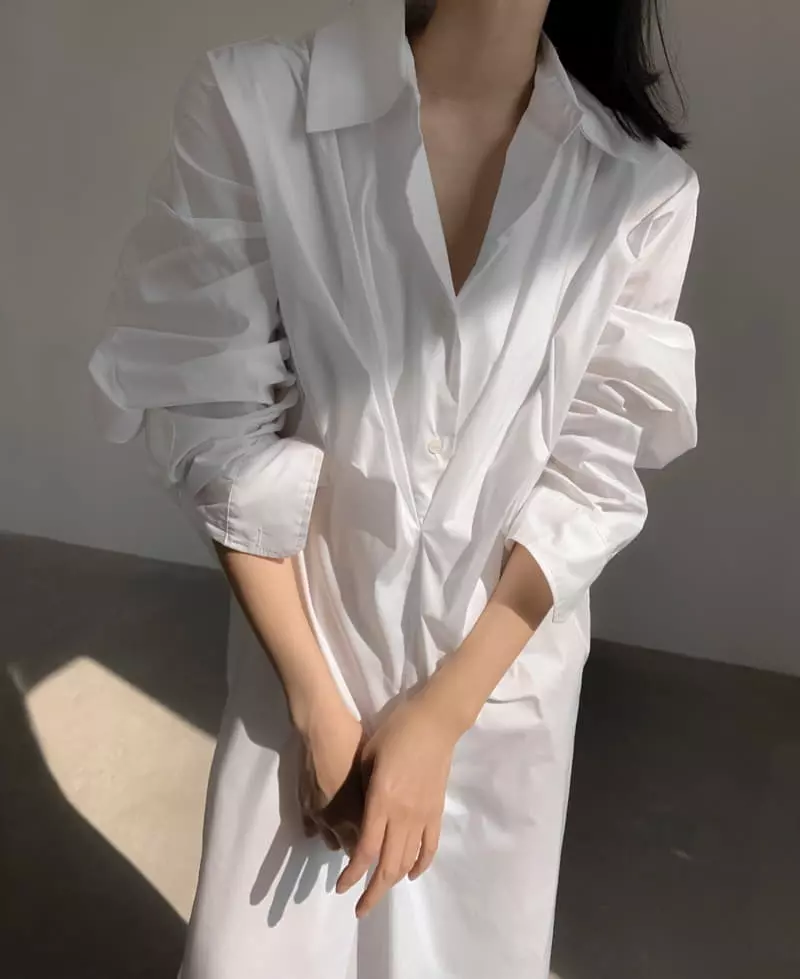 Paper Moon - Korean Women Fashion - #womensfashion - Front Shirt One-piece