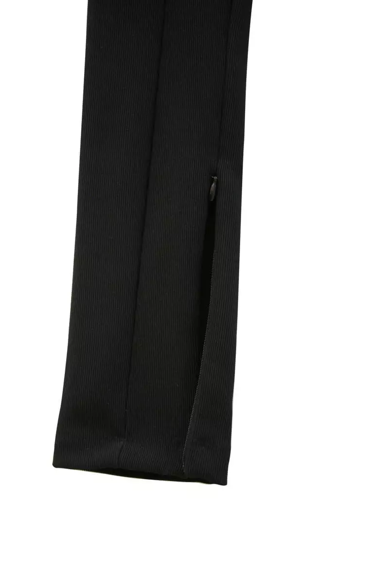 Paper Moon - Korean Women Fashion - #womensfashion - Rib Side Slit Leggings - 6