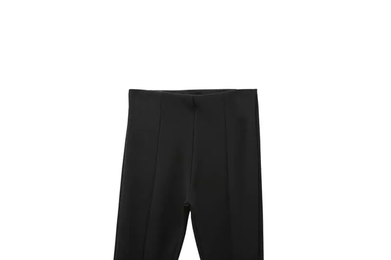 Paper Moon - Korean Women Fashion - #womensfashion - Rib Side Slit Leggings - 8