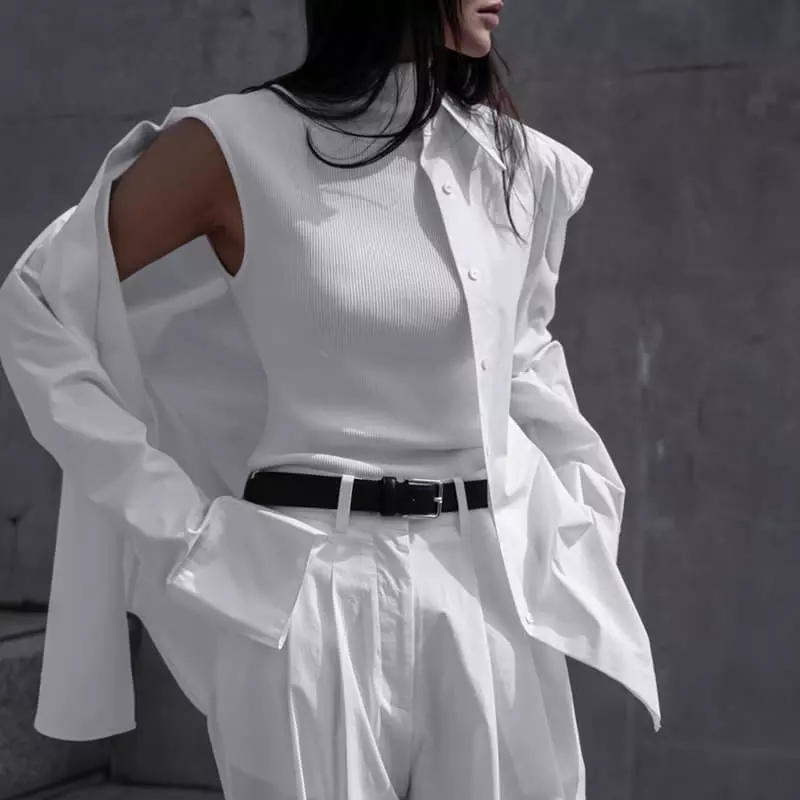 Paper Moon - Korean Women Fashion - #womensfashion - Turtleneck Rib Sleeveless Knit Top