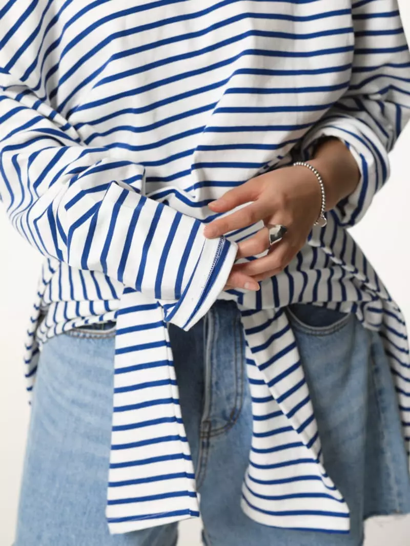 Paper Moon - Korean Women Fashion - #womensfashion - Boy Friends Boat Neck Tee - 6