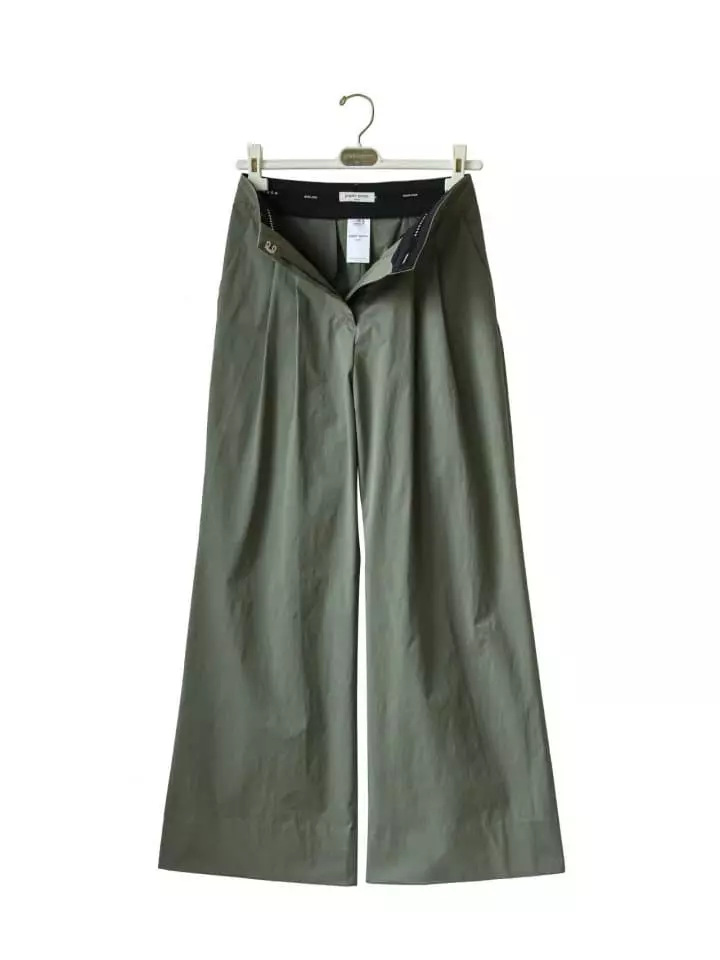 Paper Moon - Korean Women Fashion - #momslook - Two Pin Tuck Wide Trousers - 4