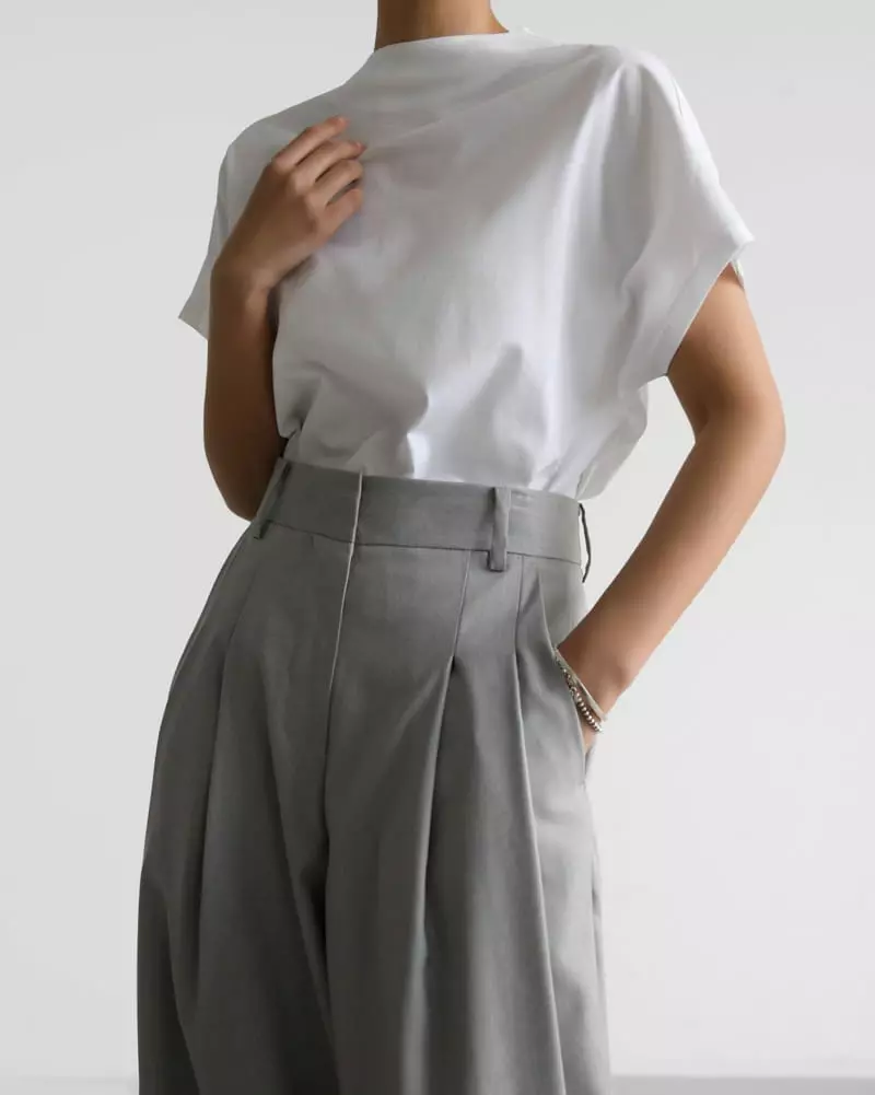 Paper Moon - Korean Women Fashion - #womensfashion - High Neck French Sleeve Top - 3